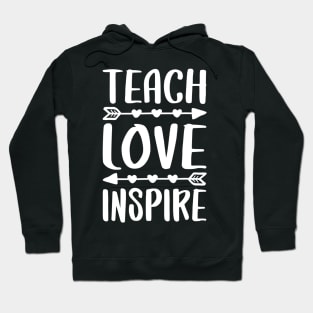 Teach Love Inspire Tshirt Back To School Teacher Gift Hoodie